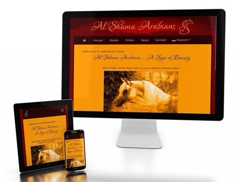 Web Design & Coding - RELAUNCH Website Al Shama Arabians
