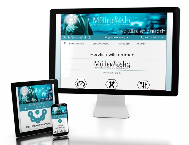 Web Design & Coding - RELAUNCH Website Müller shg